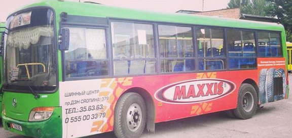 reklama avtobusy bishkek kyrgyzstan